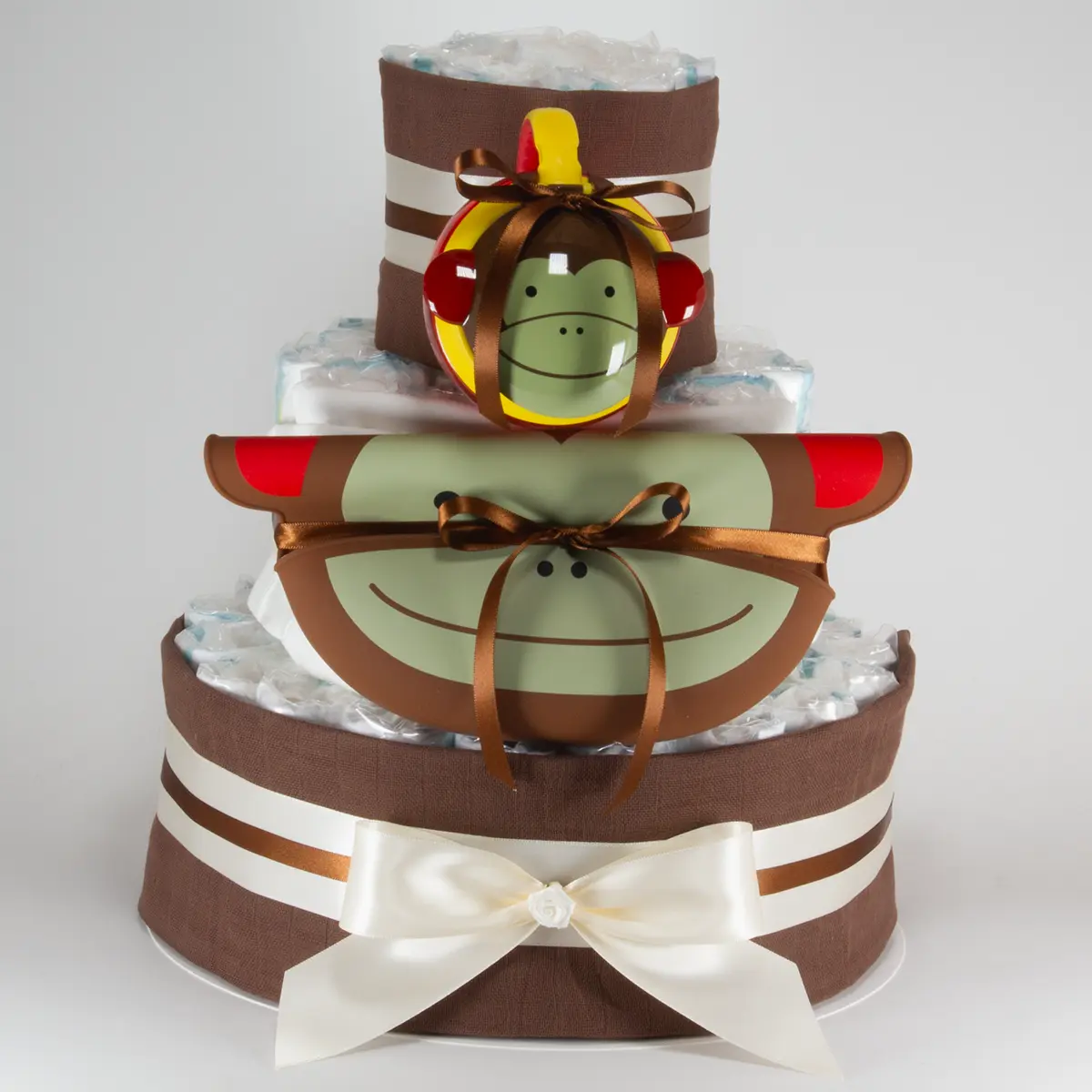  Windeltorte Snack Time - Affe