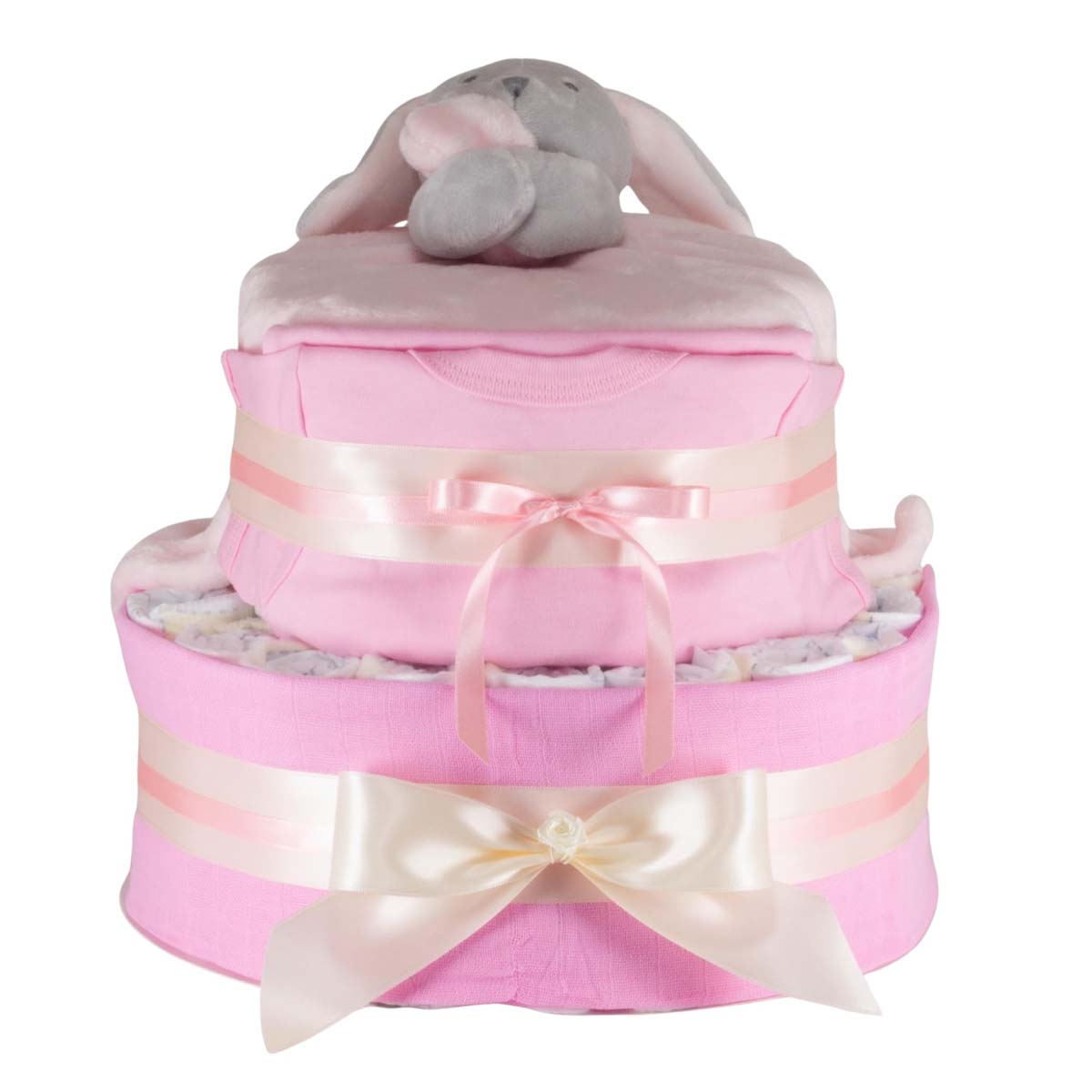 Windeltorte Baby Kaninchen rosa