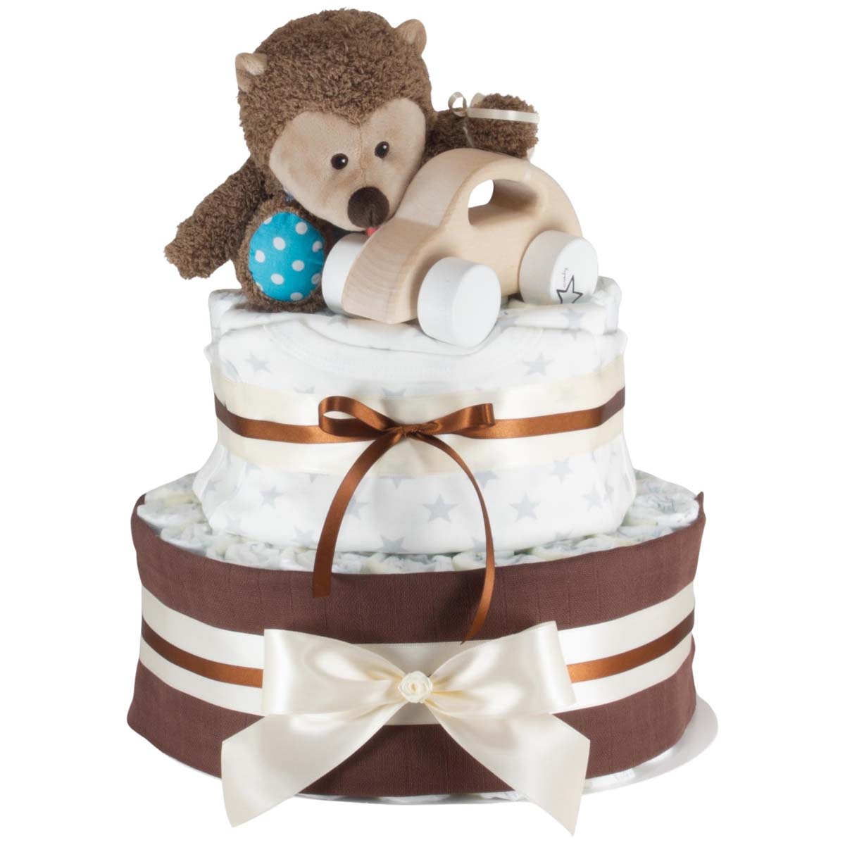 Windeltorte Wärme Igel mit Beatle