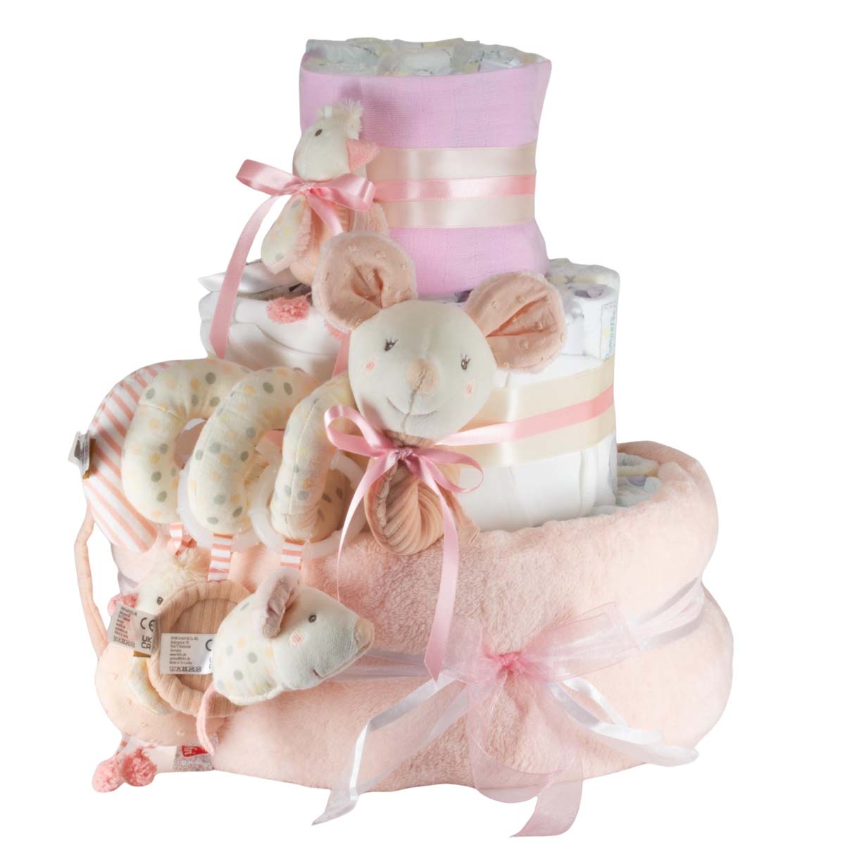 Windeltorte Vogel und Maus Deluxe