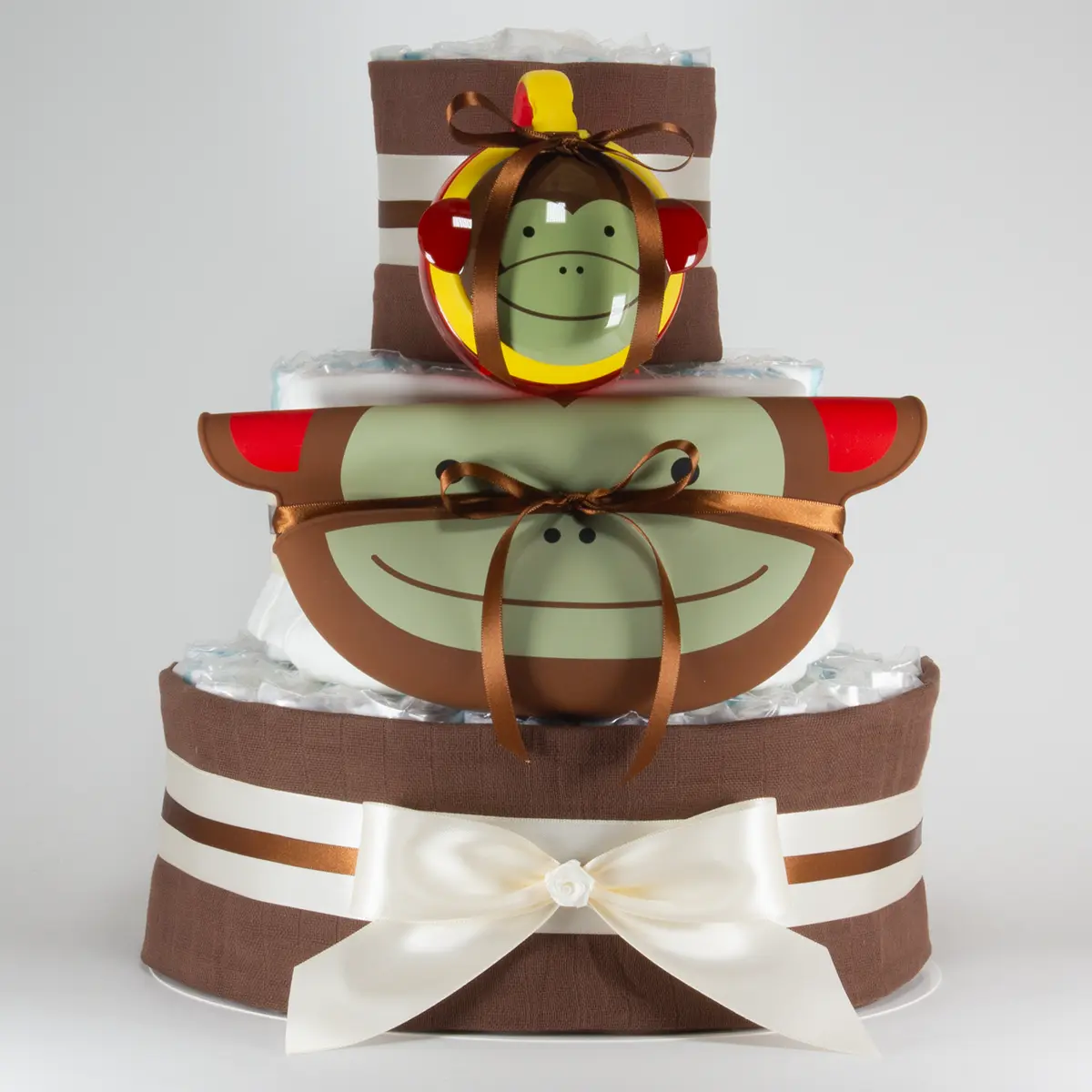  Windeltorte Snack Time - Affe