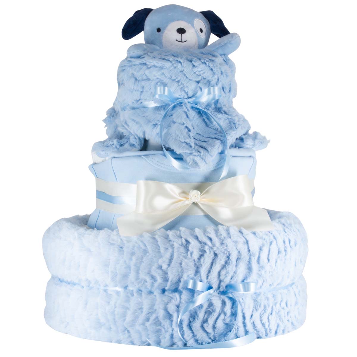 Windeltorte Kuschelfreund Hund blau